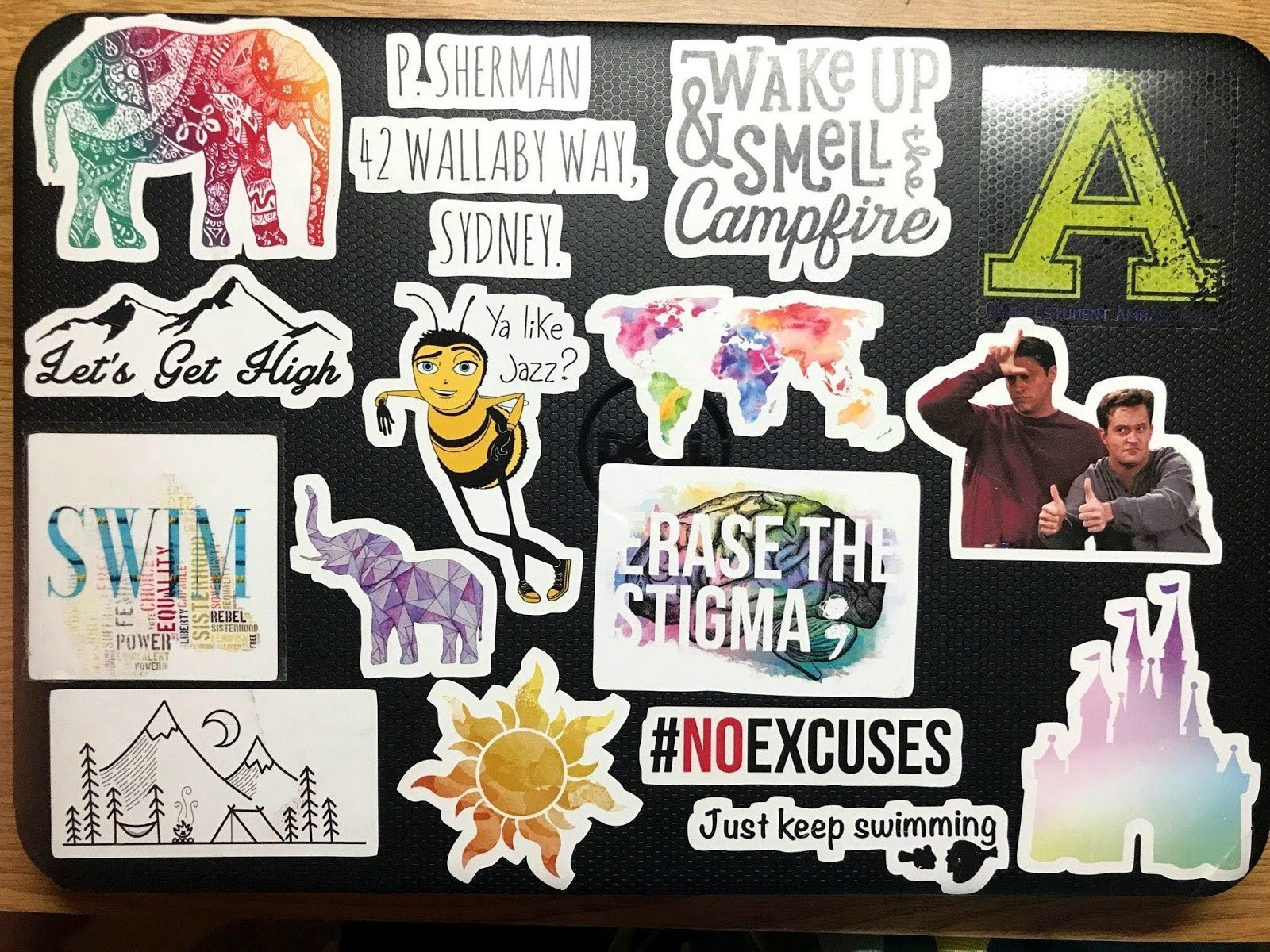 UW students' laptop stickers show off their personalities