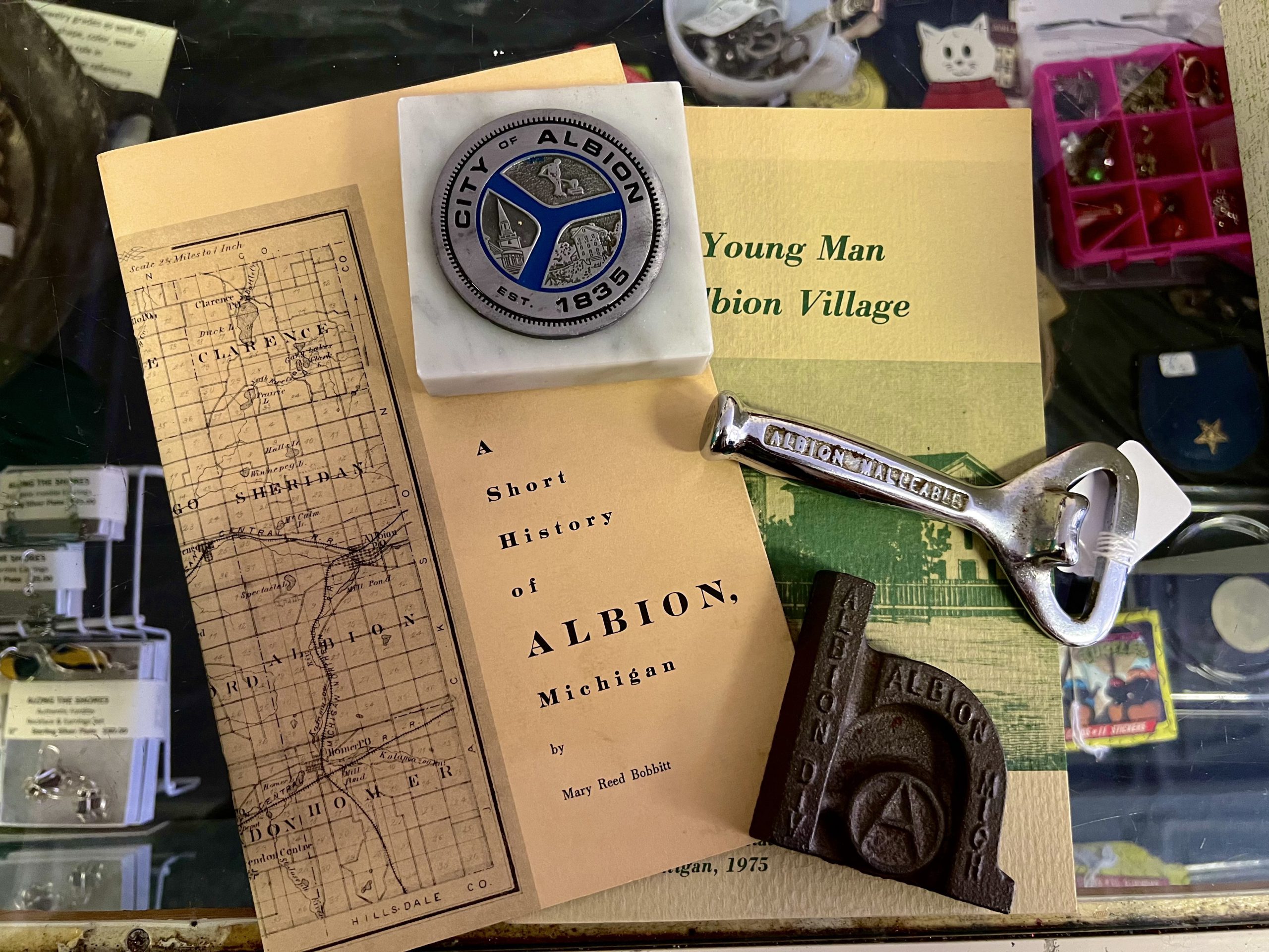 In Today’s Albion, Yesterday’s News Sells Antiques, Works with the